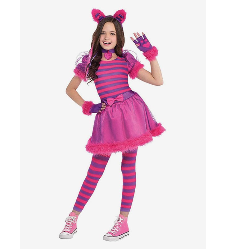 Alice#39;s Adventures in Wonderland Cosplay Cheshire Cat Kid Costumi Cosplay Carnevale Halloween