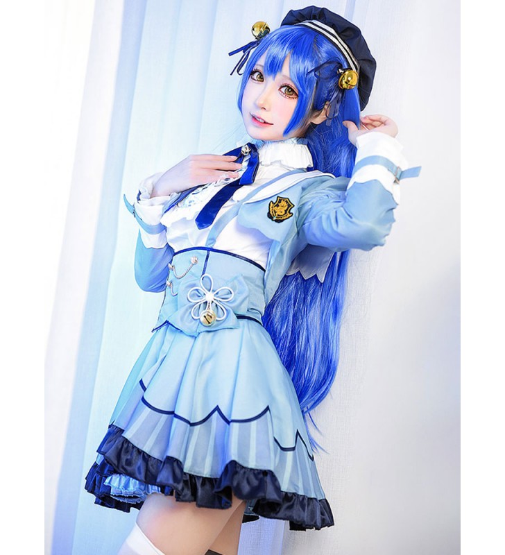 Vtuber Nijisanji Posanke Amamiya Kokoro Gorgeous Blue Dress Outfit Party Outfit Set completo Costumi Cosplay Carnevale Halloween