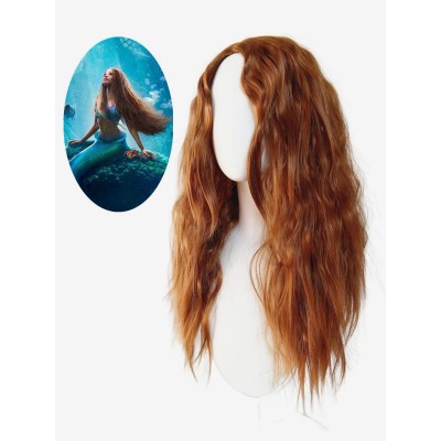 Disney Cartoon Little Mermaid Film 2023 Principessa Ariel Cosplay Parrucca Carnevale