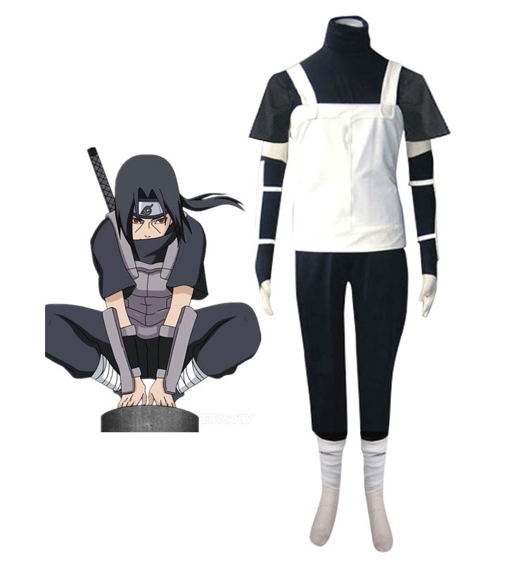 Costume Carnevale Naruto Uchiha Itachi Anbu uniforme Costumi Cosplay Halloween