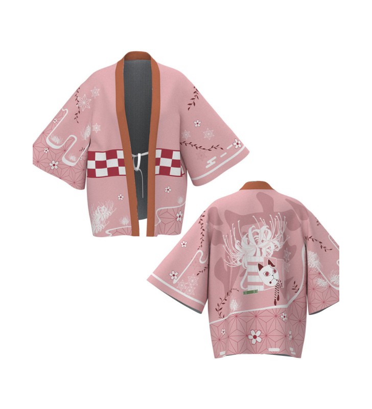 Anime Demon Slayer Kimetsu No Yaiba Personaggi Multipli Accappatoio Kimono Taglia Unica Per Bambini/Adulti Halloween