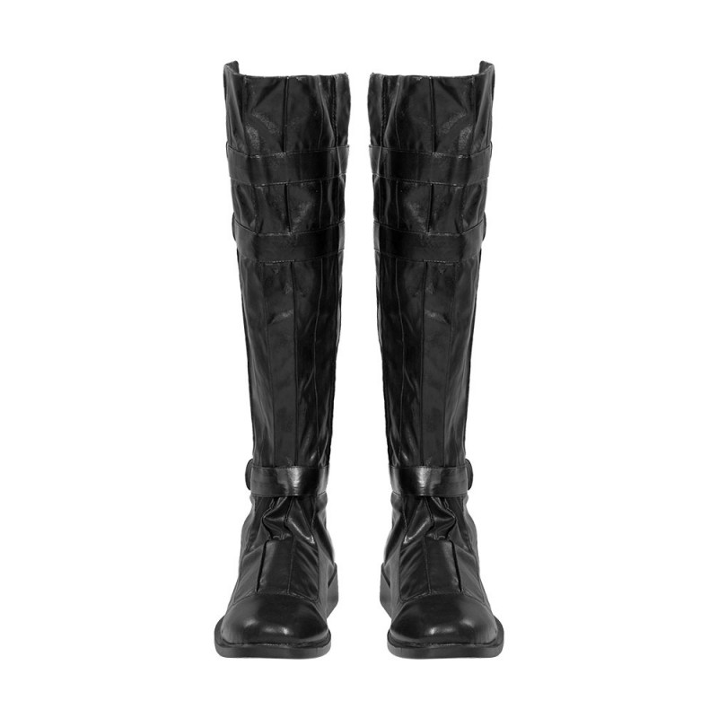 Star Wars Cosplay Scarpe Black Cosplay PU Stivali in pelle PU Halloween