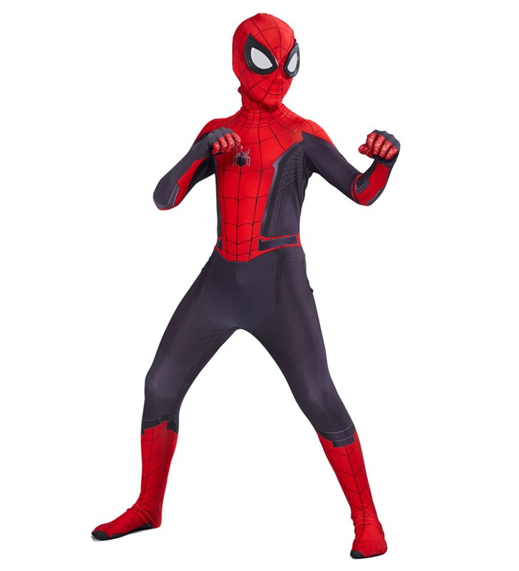 Marvel Comics Spider Man Far From Home Tuta Kid Carnevale Costumi Cosplay Carnevale Halloween