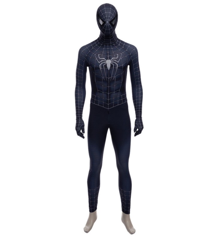 SpiderMan Venom Tuta Nera Marvel Comics Cosplay Costumi Cosplay Carnevale Halloween
