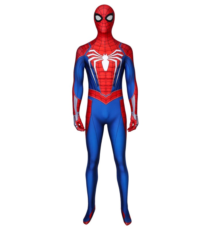 Spider Man Advanced Suit Lycra Spandex Adulti Marvel PS4 Gioco Cosplay Costume Catsuits Costumi Cosplay Halloween