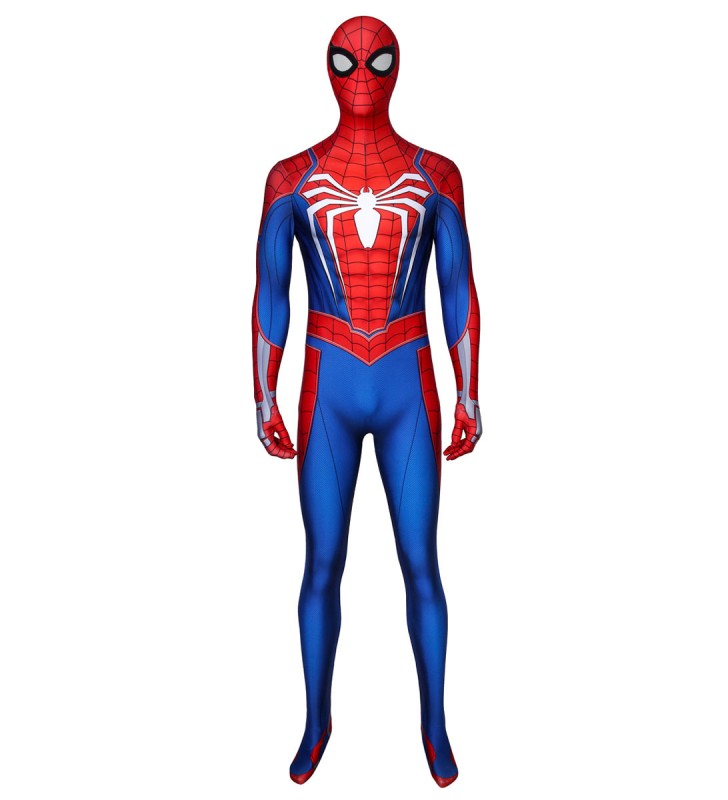 Spider Man Advanced Suit Lycra Spandex Adulti Marvel PS4 Gioco Cosplay Costume Catsuits Costumi Cosplay Halloween