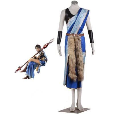 Final Fantasy Cosplay FF 13 7 pezzi Fang Cosplay Set Blue Game Costumi Cosplay Carnevale Halloween