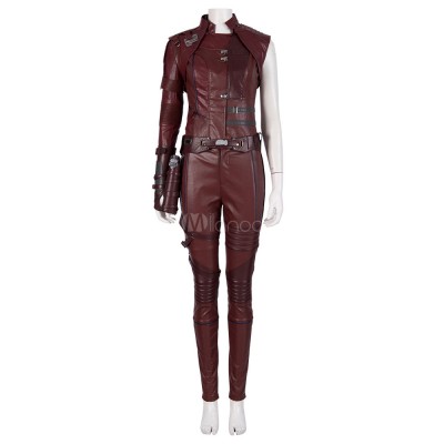 Costume di cosplay di Marvel Film 2023 Avengers 4 Endgame Nebula PU Leather costumi di dramma di film mogano TV Drama Carnevale Halloween