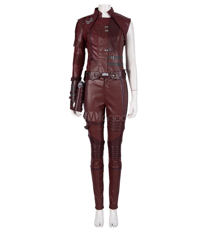 Costume di cosplay di Marvel Film 2023 Avengers 4 Endgame Nebula PU Leather costumi di dramma di film mogano TV Drama Carnevale Halloween