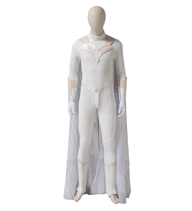 Wandavision White Vision Cosplay Cosytume Poliestere 5 pezzi Set completo