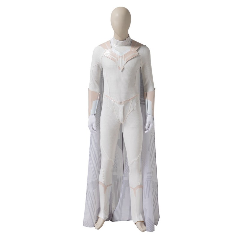 Wandavision White Vision Cosplay Cosytume Poliestere 5 pezzi Set completo