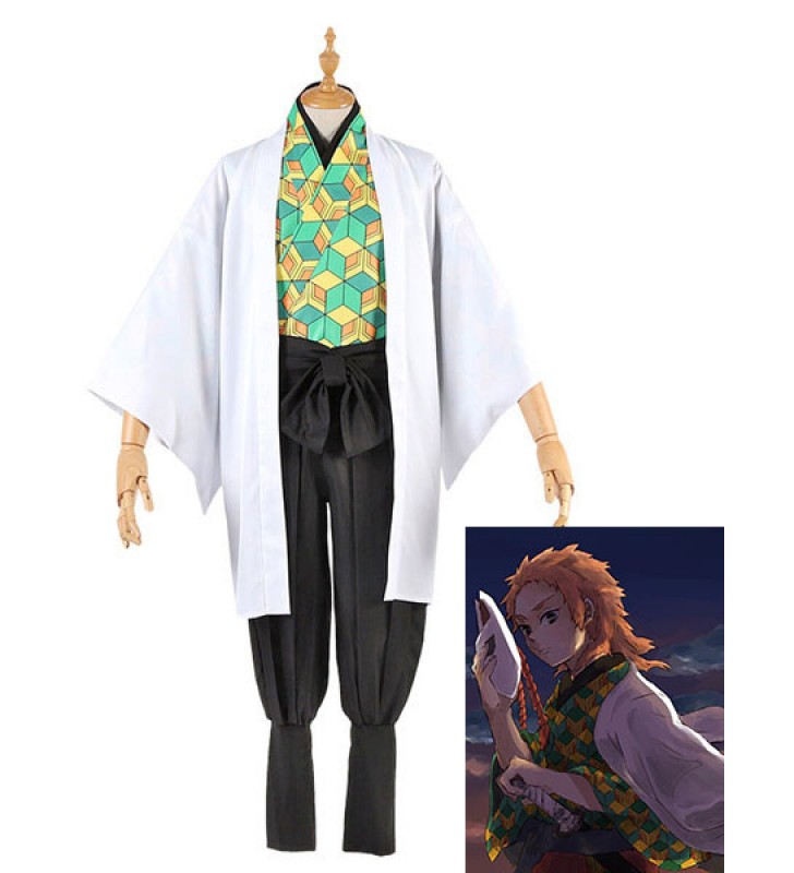 Costume Carnevale Sabito Demone Slayer: Kimetsu No Yaiba Cosplay Set Costumi Cosplay Carnevale Halloween