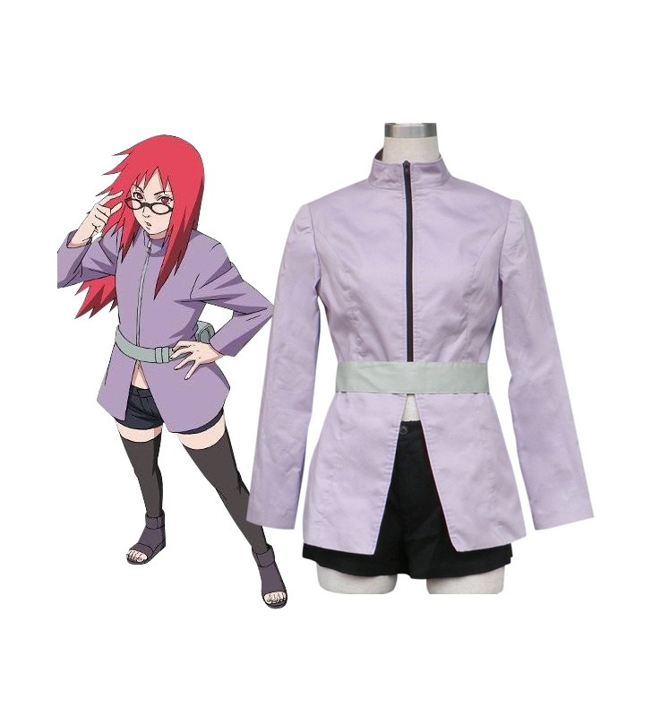 Naruto Karin Anime con cintura e pantaloncini Carnevale Costumi Cosplay Carnevale