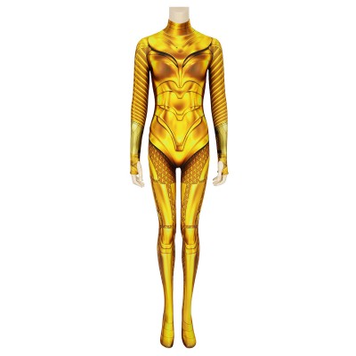 DC Wonder Woman 1984 Diana Prince Golden Catsuit Costumi Cosplay Halloween
