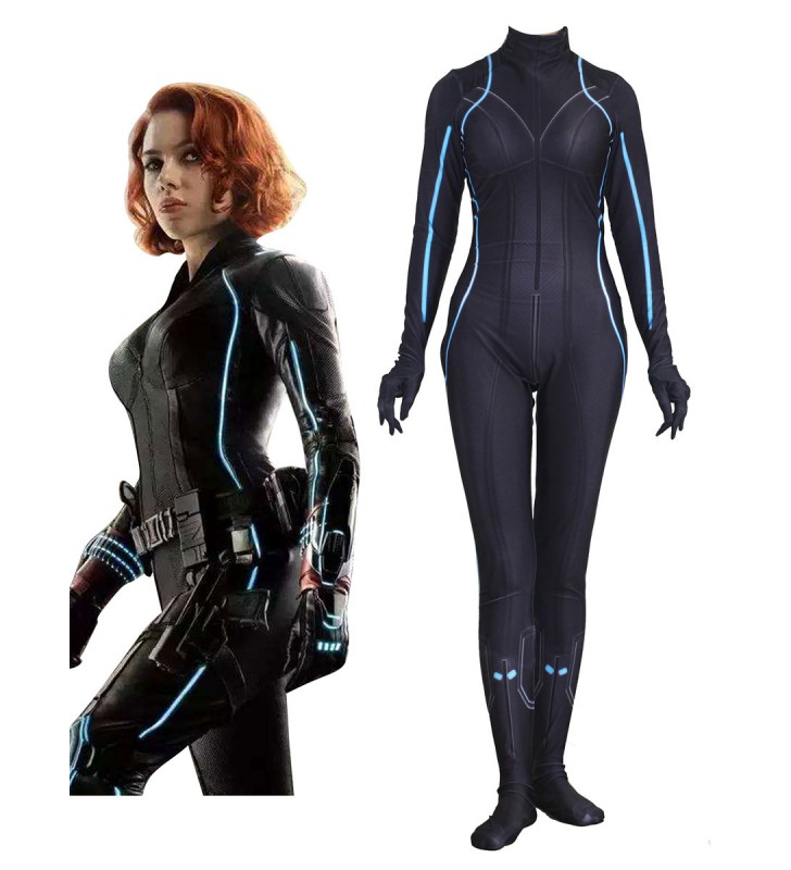 Marvel Comics Marvel #39;s The Avengers Cosplay Black Widow Tuta Body Marvel Comics Cosplay Personalizzato