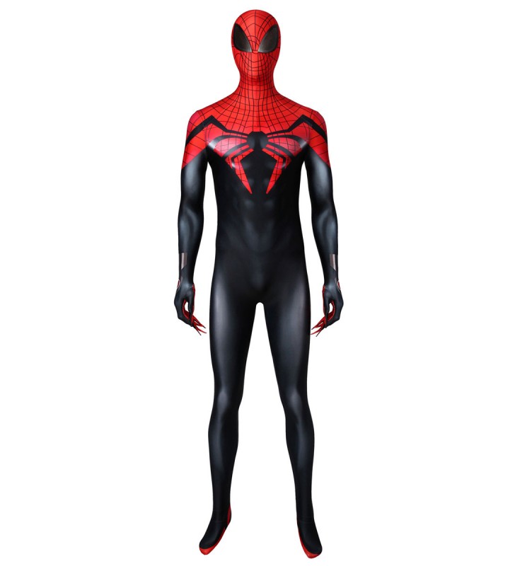di SpiderMan Zentai Jumpsuit Black Red Superior Costumi Cosplay Carnevale Halloween