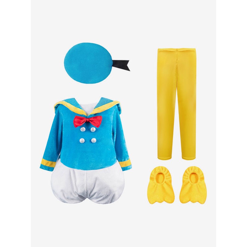 Disney Cartoon Donald Duck Kid Costumi interi Cosplay