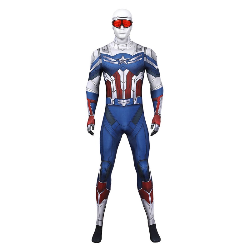Costume da supereroe unisex Tuta intera in lycra spandex di blu scuro Halloween