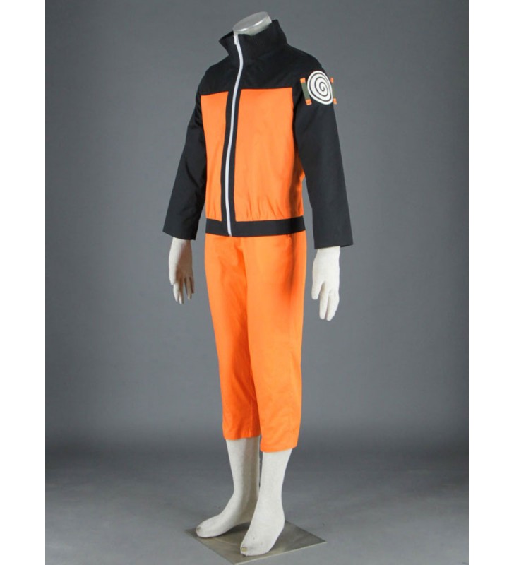 Costume Carnevale Naruto Uzumaki con cappotto e pantaloni Costumi Cosplay Halloween