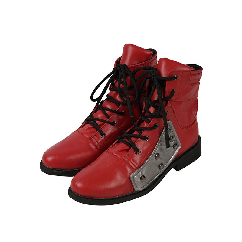 Final Fantasy Cosplay Boots Tifa Lockhart Revit Burgundy Game Cosplay Shoes