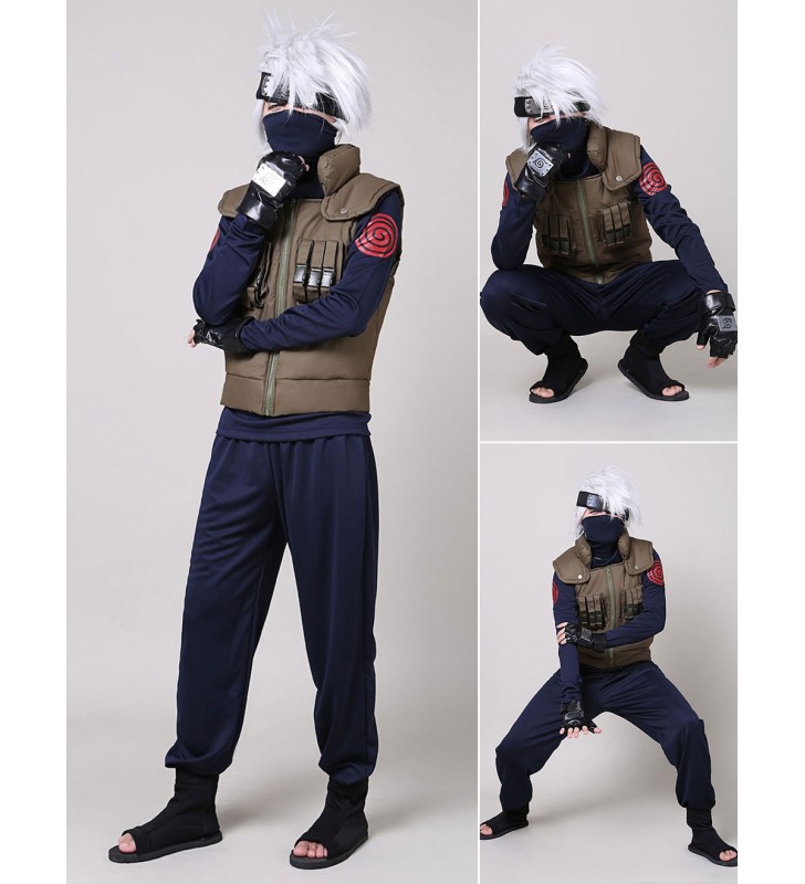 Costume Carnevale 2023 Naruto Hatake Kakashi Costumi Cosplay Carnevale Halloween