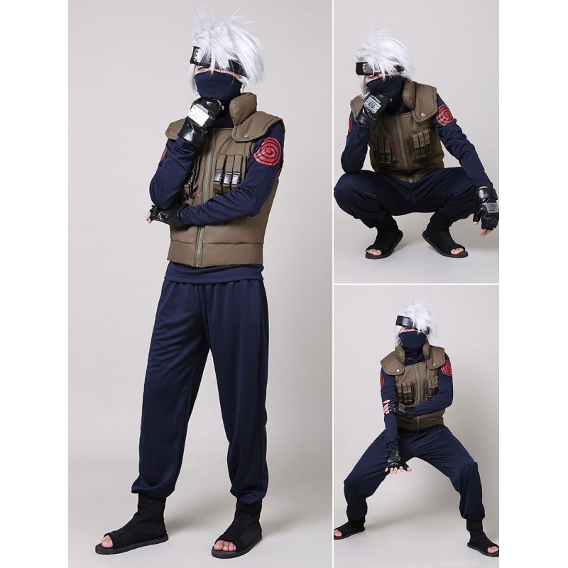 Costume Carnevale 2023 Naruto Hatake Kakashi Costumi Cosplay Carnevale Halloween