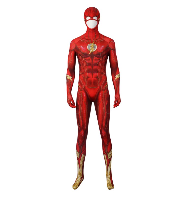 Costumi da supereroi da uomo Set di tute in lycra spandex da supereroi rossi