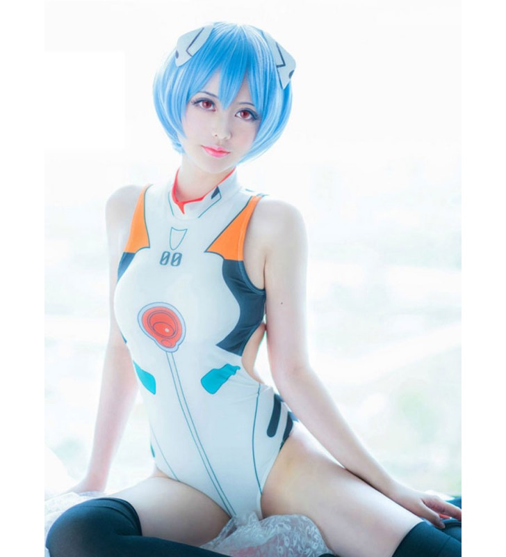Costume da bagno 2023 scolastico Sukumizu Neon Genesis Evangelion Rei Ayanami Carnevale Halloween