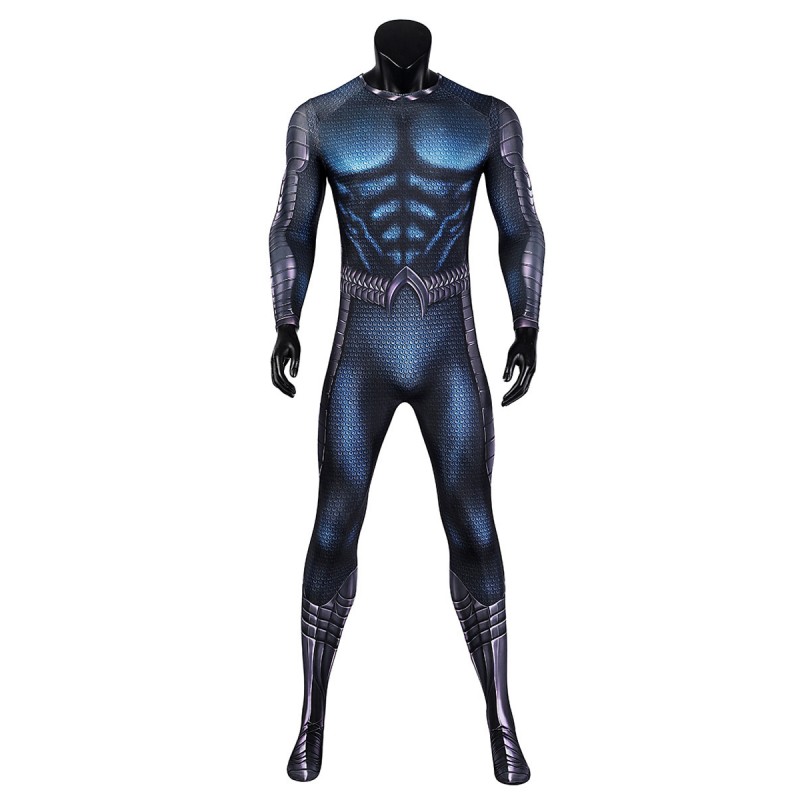 Costume da supereroe unisex blu scuro Lycra Spandex tuta con cappuccio per tutto il corpo Halloween