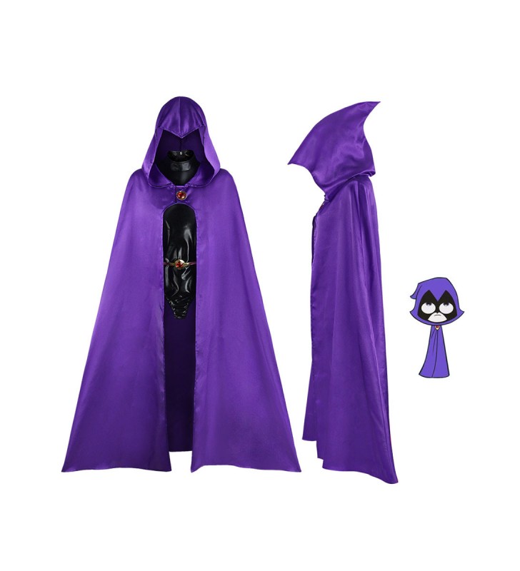 DC Comics Teen Titans Raven Costumi Cosplay Carnevale