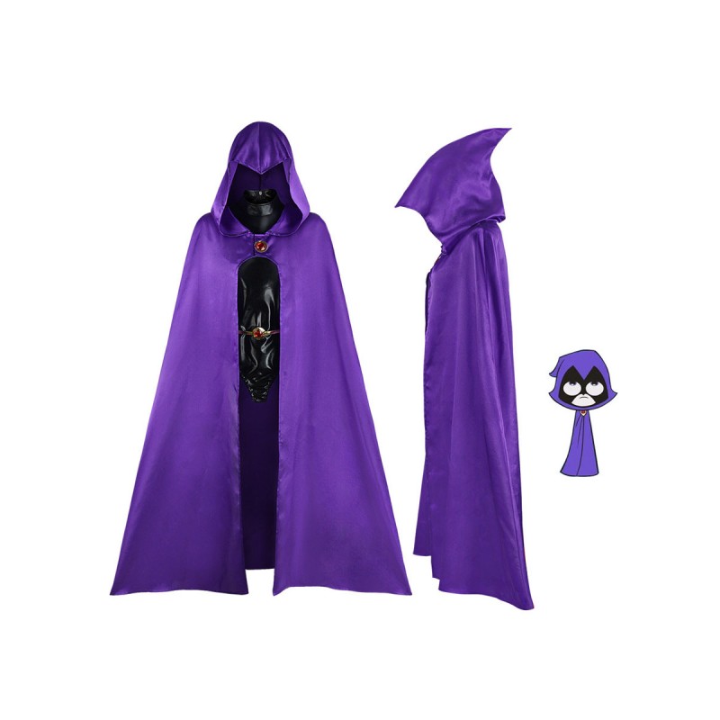 DC Comics Teen Titans Raven Costumi Cosplay Carnevale