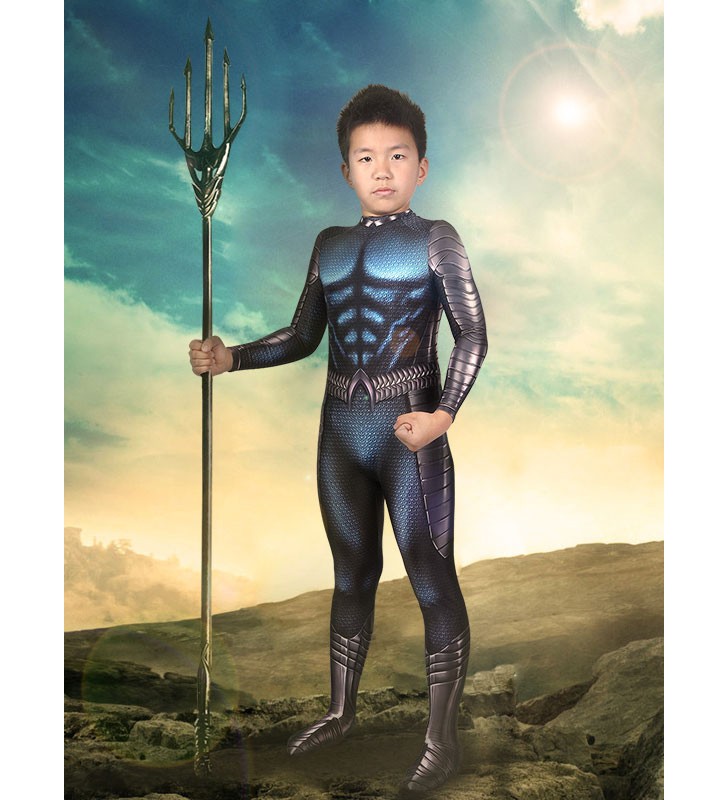 Zentai For Kids Blu Lycra Spandex Uomo Carnevale Halloween