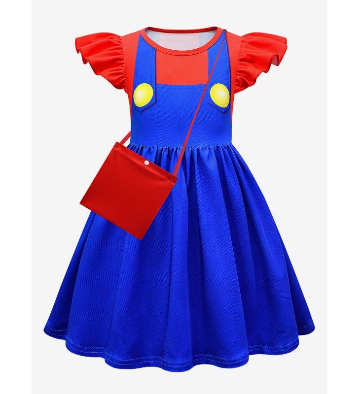 Ispirato da Super Mario Bros Cosplay Kid Cosplay Dress