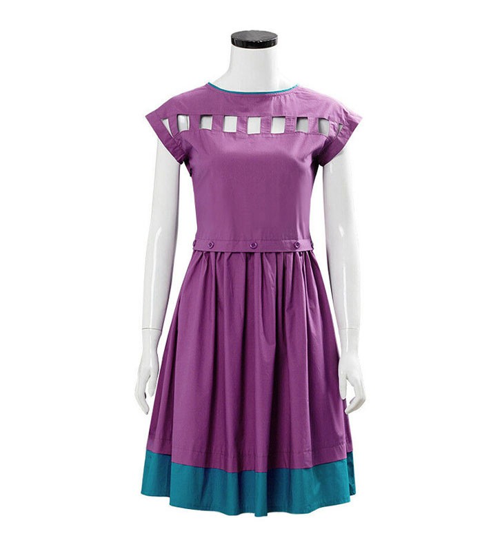 TV Drama Stranger Things Stagione 3 Nancy Wheeler vestito viola Costumi Cosplay