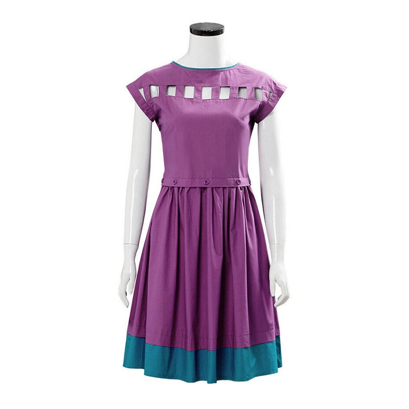 TV Drama Stranger Things Stagione 3 Nancy Wheeler vestito viola Costumi Cosplay