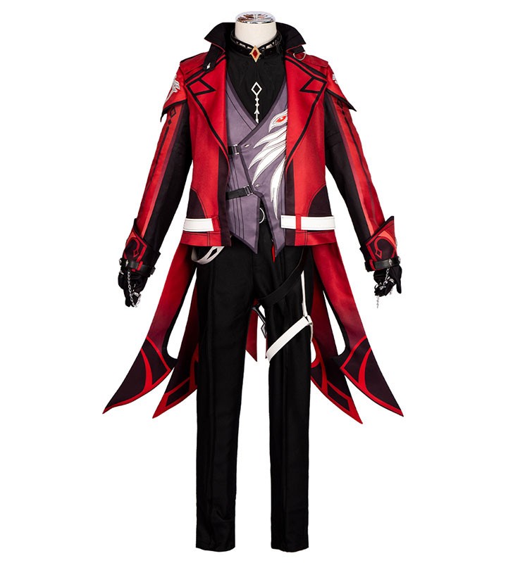 Genshin Impact Diluc Ragnvind Costumi Cosplay Carnevale Halloween