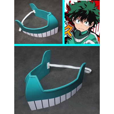 Deku Cosplay My Hero Academia Cosplay Midoriya Izuku Maschera grigio chiaro Accessori cosplay