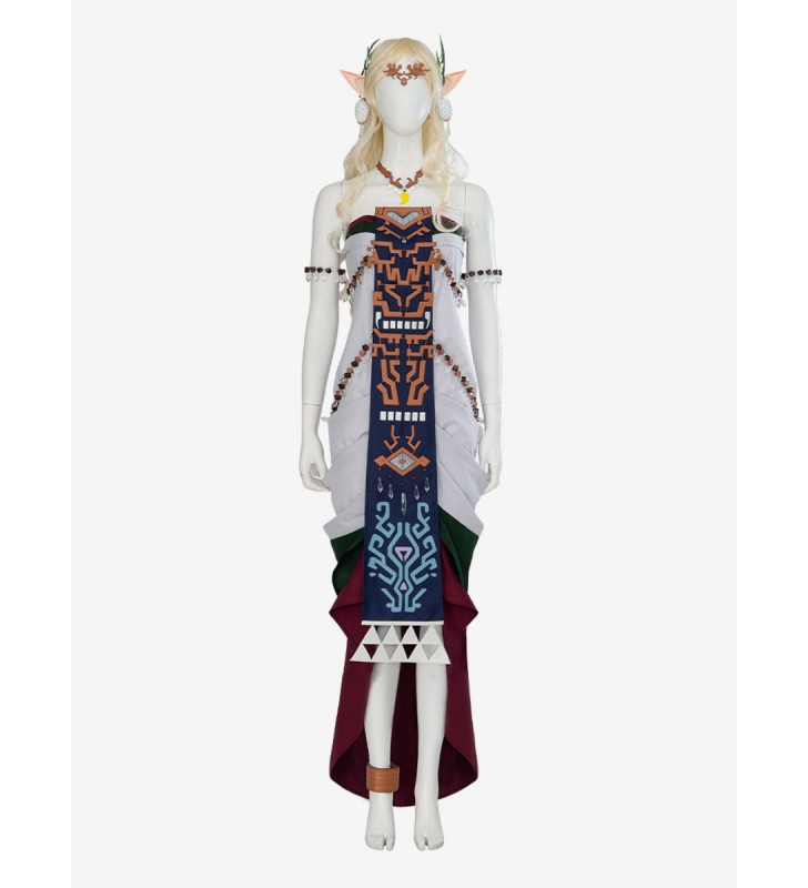 The Legend Of Zelda Tears of the Kingdom Queen Sonia Costumi Cosplay Carnevale
