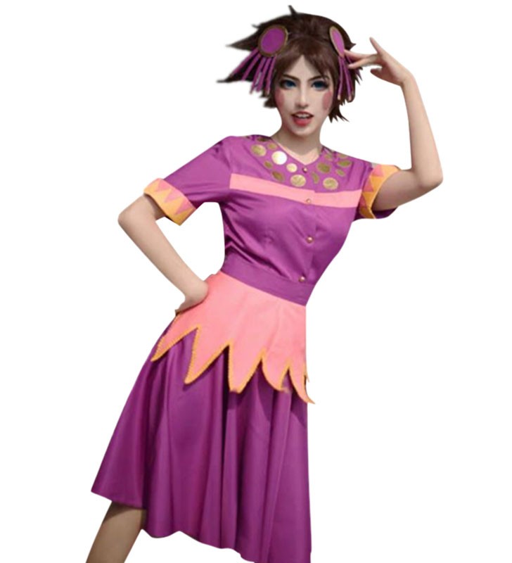 Costume JoJos Bizarre Adventure Jojos Tequila Cosplay della ragazza Halloween