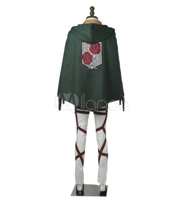 Attack on Titan Anime Giapponese set cinturacappottocamiciaaccessoripantalonisciarpamantelloGrembiule inferiore del corpo uomo Costumi Cosplay Carnevale Halloween