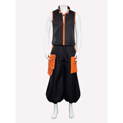 Shaman King Yoh Asakura Black Pants Top Collana Set a 3 pezzi Costumi Cosplay