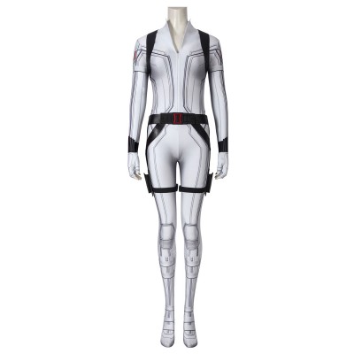 Scudo Avengers Black Widow Marvel Comics Film Natasha Romanoff Bianco Cosplay Catsuit Halloween