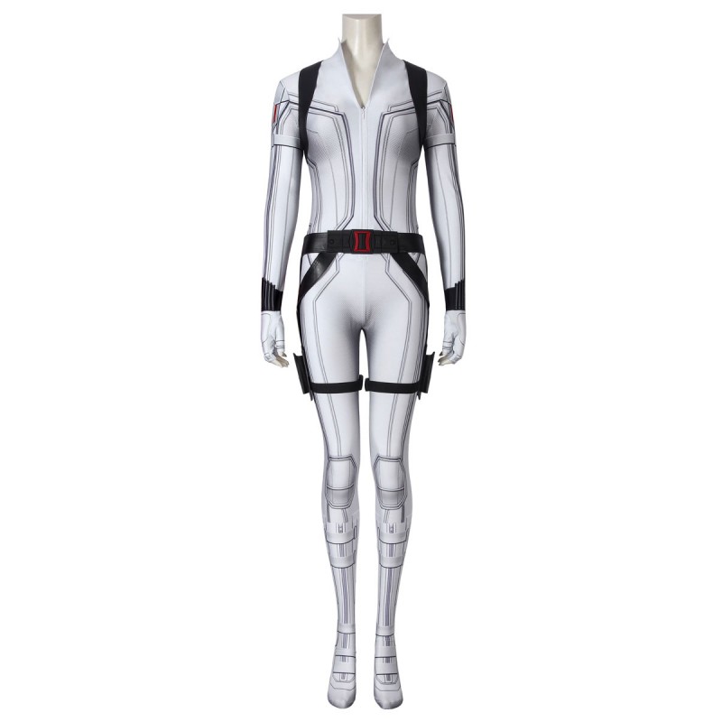 Scudo Avengers Black Widow Marvel Comics Film Natasha Romanoff Bianco Cosplay Catsuit Halloween