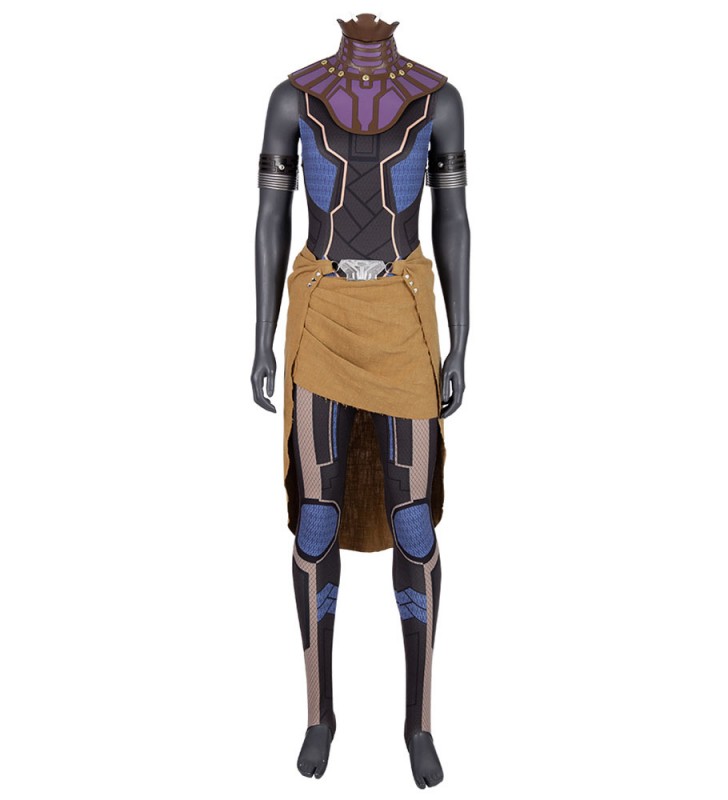 Cosplay di film nero brunastro vestito in ecopelle Pantera nera Shuri Marvel Comics Cosplay Halloween