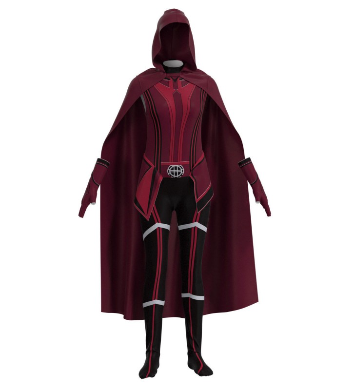 Dramma TV Marvel Comics Wanda Vision Scarlet Witch Cosplay Suit No Patterns