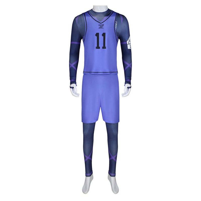 Bluelock Anime Cosplay Isagi Yoichi Bachira Meguru Chigiri Hyoma Costumi Cosplay Carnevale