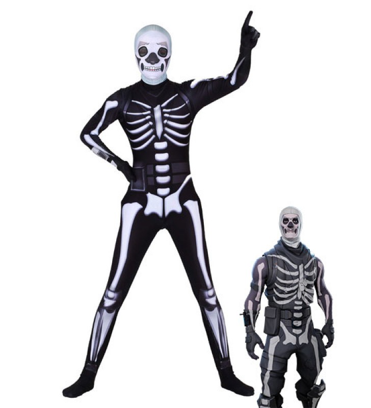 Skull Trooper Costume Fortnite Cosplay Body Gioco Costumi Cosplay Halloween