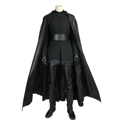 Guerre Stellari set in raso di cotone mantellocinturaguantipantalonicalzegilettop Costumi Cosplay Halloween