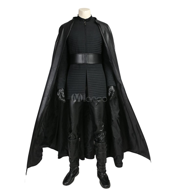 Guerre Stellari set in raso di cotone mantellocinturaguantipantalonicalzegilettop Costumi Cosplay Halloween