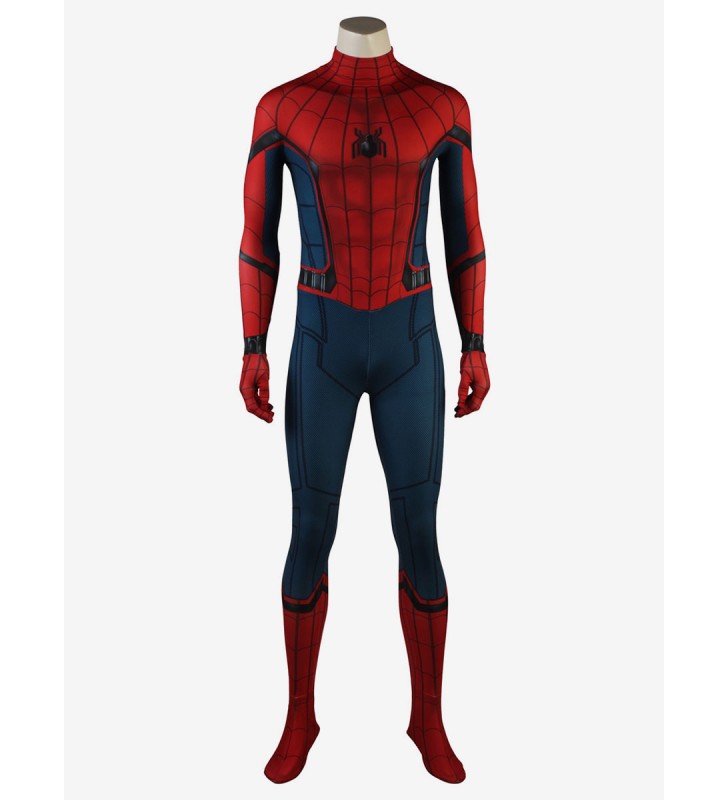 Spider Man Cosplay Abito cosplay di Peter Parker per il ritorno a casa di SpiderMan Carnevale Halloween